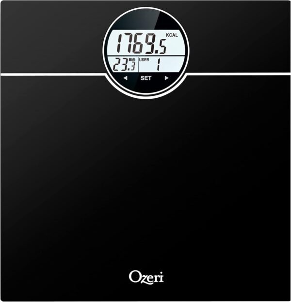 Ozeri WeightMaster 440 lbs Body Weight Scale with BMI, BMR and 50 gram Weight Change Detection - Image 2