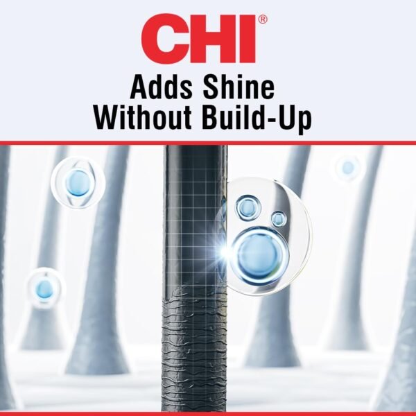 CHI Shine Infusion Thermal Polishing Spray, Adds Shine, Controls Frizz & Split Ends for All Hair Types - Unisex, Sulfate & Paraben-Free - 5.3 Oz - Image 3