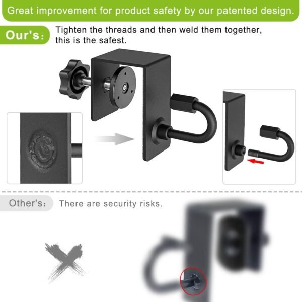 Kipika Door Anchor for Resistance Bands, Heavy Duty Door Anchor Attachment, Workout Door Mount Anchors for Body Weight Straps, Strength Training, Physical Therapy Exercise, Home Gym - Image 8