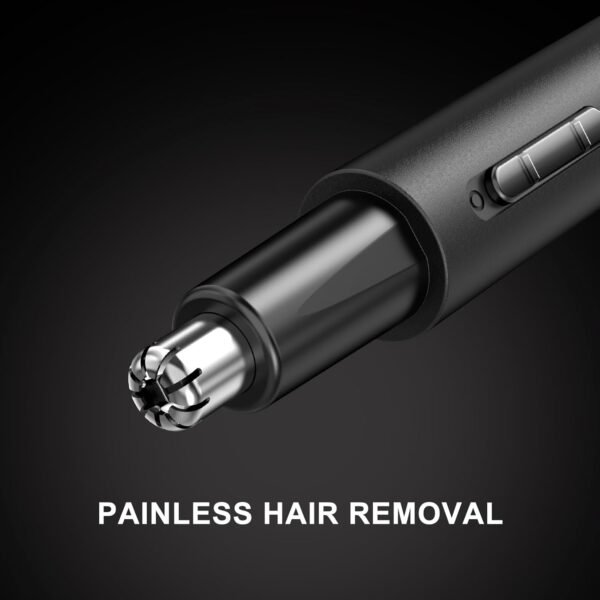 Nose Hair Trimmer for Men Metal Body Magnetic Cap Wet and Dry Nose Trimmer for Men Rechargeable Precise Trimming Low Noise - Image 3
