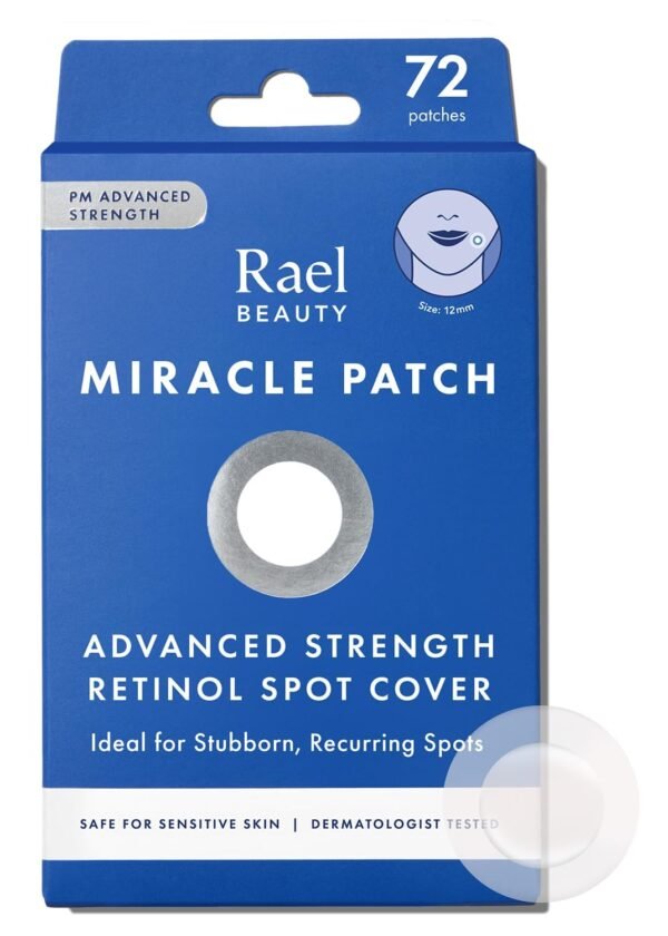 Rael Pimple Patches, Miracle Retinol Spot Cover - Hydrocolloid Acne Patch for Face, Absorbing Zits & Blemishes, PM Advanced Treatment, Facial Sticker (72 Count) - Image 2