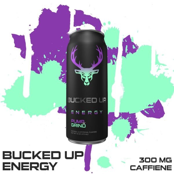 Bucked Up Energy Drink 300mg (Pump N Grind) (12 CT) - Image 6