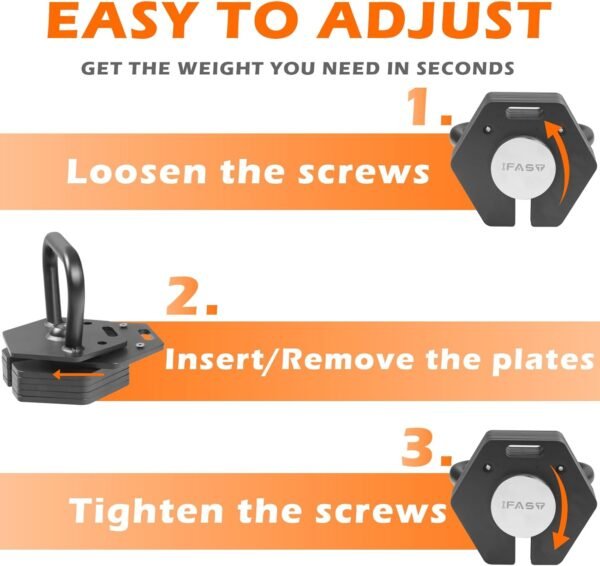 Adjustable Kettlebell Handle Hex Exercise Fitness Kettlebell Grip Training & Weightlifting Equipment for Men Women Strength, Conditioning & Cross-Training - Image 6