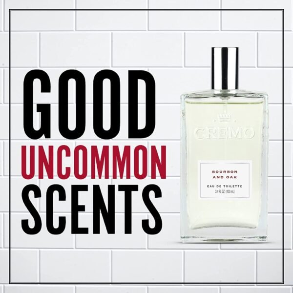 Cremo Cologne for Men - Bourbon & Oak Mens Cologne Spray - A Sophisticated Blend of Distiller’s Spice, Fine Bourbon and White Oak, Fragrances For Men, 3.4 Fl Oz - Image 4