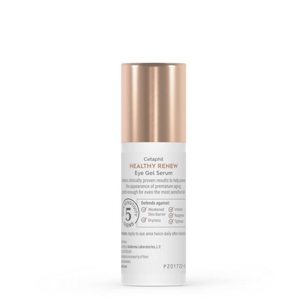 Cetaphil Healthy Renew Hydrating Eye Gel Serum 0.5 Oz, 24Hr Under Eye Cream for Anti Aging, Reduces the Appearance of Dark Circles and Wrinkles, Retinol Alternative Peptide Serum, For Sensitive Skin - Image 10
