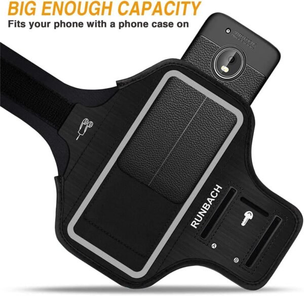 Running Armband for Motorola G Fast/G Pro/G Stylus/G8/G8 Power/G8 Play/G8 Plus/G7/G7 Power/G7 Play/G7 Plus/E/E6/E6 Plus/Z4,Sweatproof Exercise Bag for Motorola Phones - Image 7