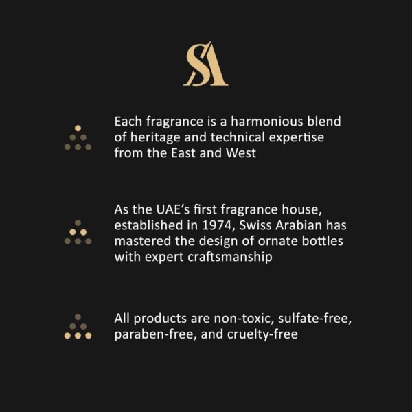 Swiss Arabian Attar Mubakhar - Luxury Products From Dubai - Long Lasting Perfume Oil for Unisex - Blend of Bergamot, Mandarin, Jasmine and Patchouli - Perfect for Date Night or Evening Out - 0.67 oz - Image 3