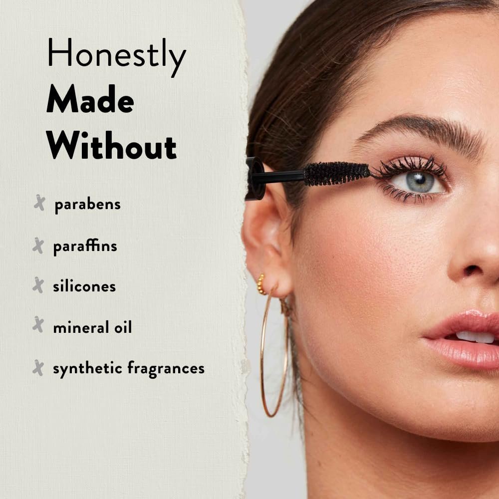 Honest Beauty 2-in-1 Extreme Volume Clean Mascara + Bold Lash Primer with Castor Oil | Maximum Volume + Curl | Vegan + Cruelty Free | Black, .27 fl oz - Image 7