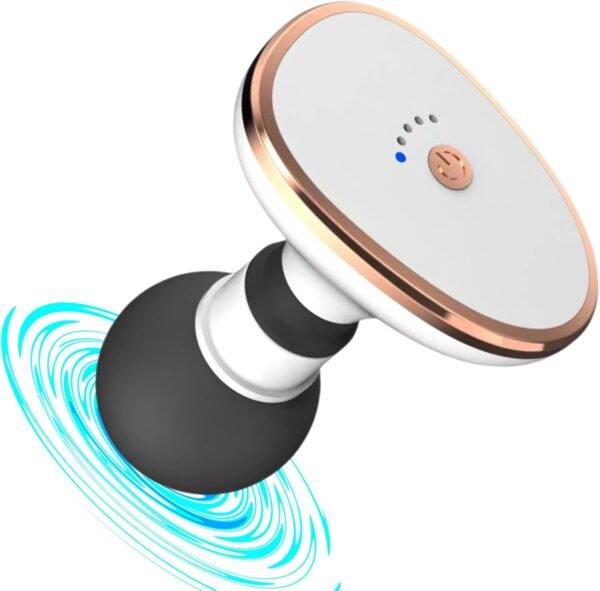 Mini Massage Gun,Portable Pocket Size,3200 Turn Silent Vibrating Speeds,USB Rechargeable,Targeting Neck,Back,Arm,and Leg,for Muscle Recovery & Back Pain Relief,Pearl White - Image 2