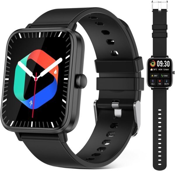 Smart Watch for Android iPhone-Call Receive/Dial/Read Message/AI Control-1.83" HD Screen-IP67 Waterproof Fitness Smartwatch-Blood Pressure/Heart Rate/SpO2/Sleep Monitor-Sport Tracker for Women Men - Image 10