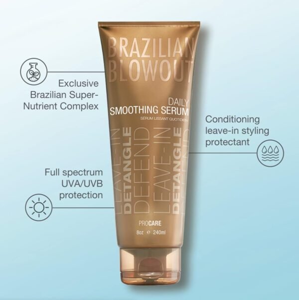 Brazilian Blowout Daily Smoothing Serum, 8 Fl Oz (Pack of 1) - Image 4