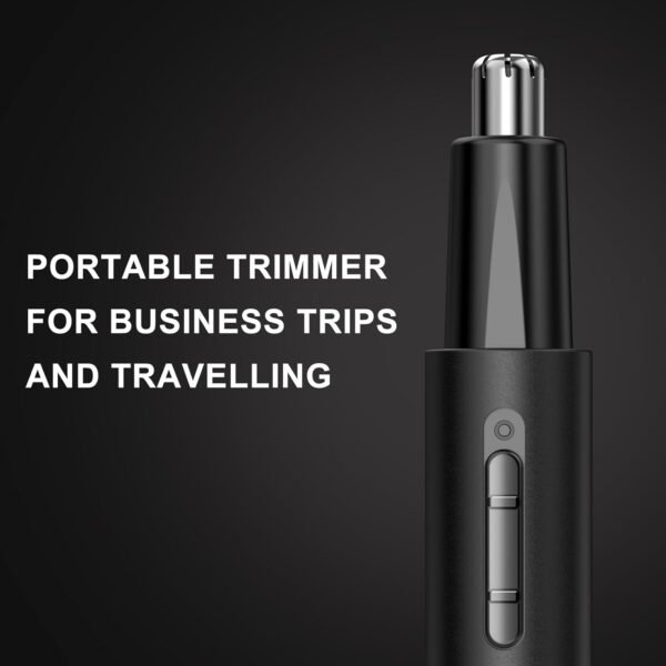 Nose Hair Trimmer for Men Metal Body Magnetic Cap Wet and Dry Nose Trimmer for Men Rechargeable Precise Trimming Low Noise - Image 7