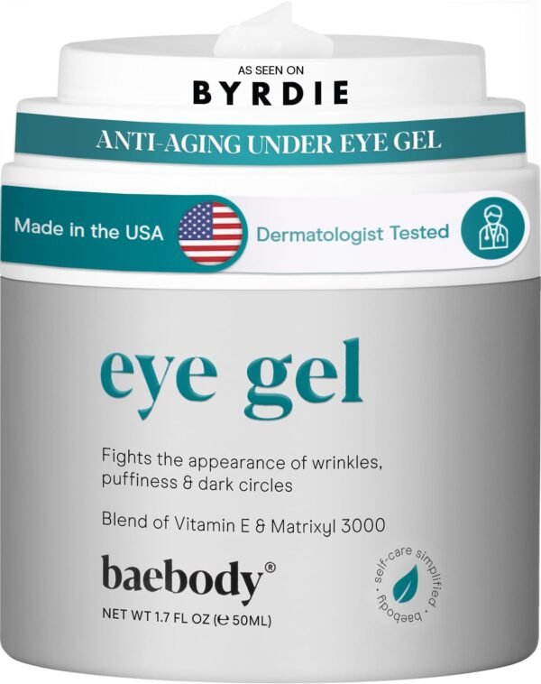 Baebody Eye Gel - Advanced Cooling Under Eye Cream For Dark Circles and Puffiness - Anti Aging and Hydrating - Beauty Gifts for Women (50 ml/1.7 fl oz) - Image 2