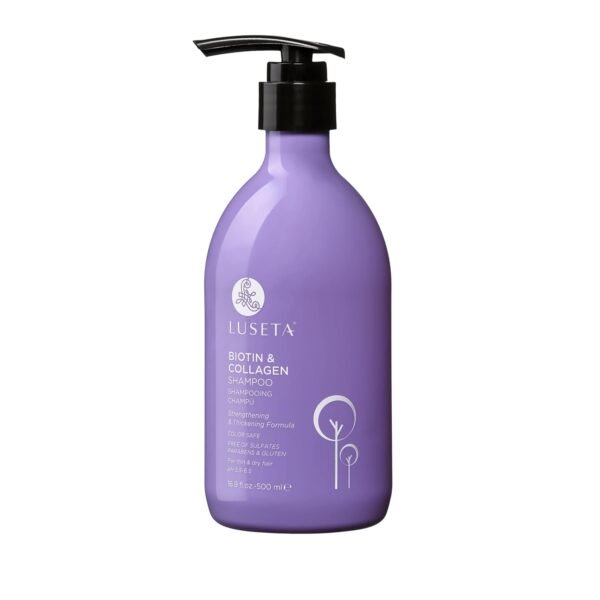 Luseta Biotin and Collagen Shampoo Hair Growth Shampoo16.9oz, Hair Loss Shampoo for Men and Women, Hair Thickening Shampoo for Thinning Hair with Vitamin B7 & Argan Oil, Sulfate & Paraben Free - Image 2
