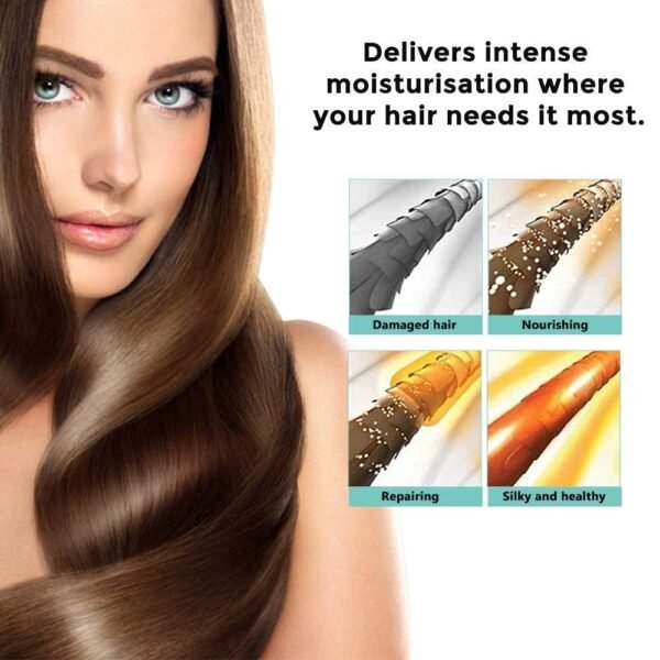 Keratin Hair Mask,Keratin Hair Treatment 250g Hair Mask for Dry Damaged Hair,Hair Treatment Mask Deep Repair Damage Hair Root,Natural Deep Conditioner Hydrating Hair Masque - Image 4