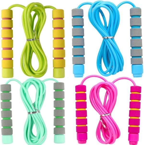 Adjustable Soft Skipping Rope with Skin-Friendly Foam Handles for Kids, Children, Students and Adults, Fitness Jump Rope For Outdoor, Party Favor, Exercise Activity - Image 2