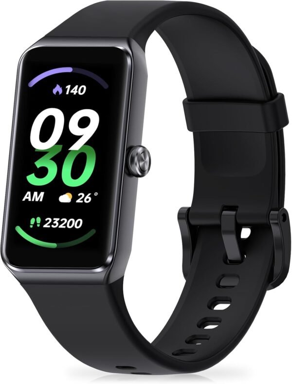 Fitness Tracker with Step Counter/Calories/Stopwatch, Activity Tracker, Health Tracker with Heart Rate Monitor, Sleep Tracker,1.47 Touch Color Screen, Pedometer Watch for Women Men - Image 2
