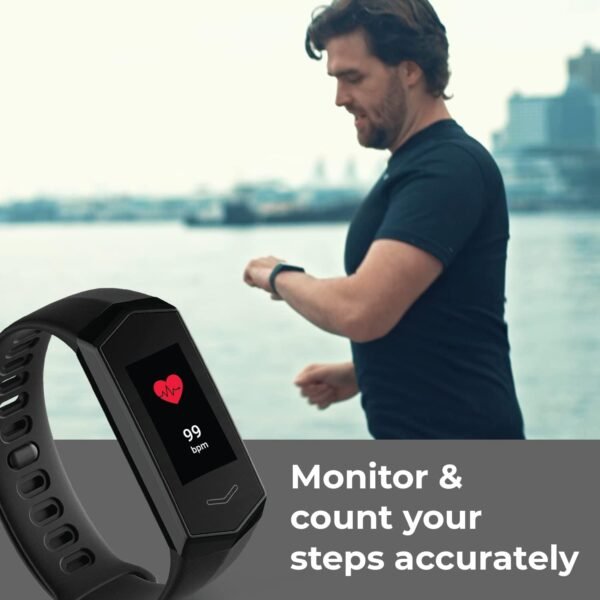 Kore 2.0 Elite Fitness Tracker - Calories Burned, Sleep Monitoring, Step Counter, Heart Rate Monitor Watch | 7 Days Battery, Slim, Water Resistant Activity Trackers and Smartwatches for iPhone Android - Image 5