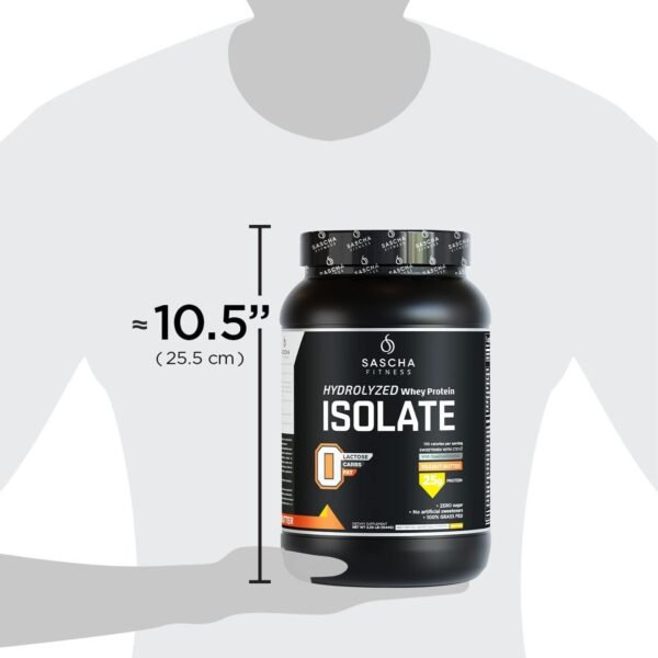 SASCHA FITNESS Hydrolyzed Whey Protein Isolate,100% Grass-Fed (2.3 Pounds, Peanut Butter) - Image 8