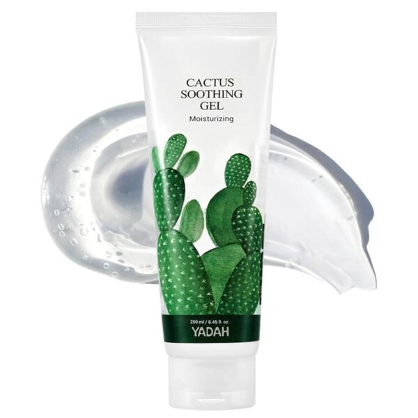YADAH Cactus Soothing Gel (8.45fl oz) - Sunburn Relief, Calm, Cool & Soothe Irritated Skin, Face Redness. Korean Skin Care. 95% Cactus Extract, Vegan. - Image 2