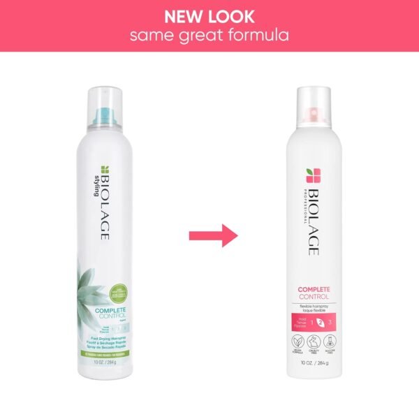 BIOLAGE Styling Complete Control Hairspray - For All Hair Types, Adjustable Control Hairspray For Volume, Texture & Hold, Paraben-Free, 10 Oz - Image 3