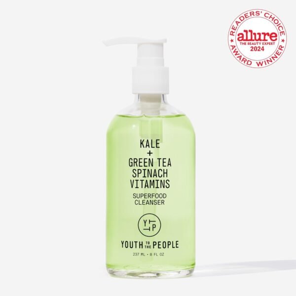 Youth To The People Superfood Facial Cleanser, Kale and Green Tea Spinach Face Wash, Gentle Makeup Remover + Pore Minimizer for All Skin Types, Vegan, Refillable Skincare - Image 3