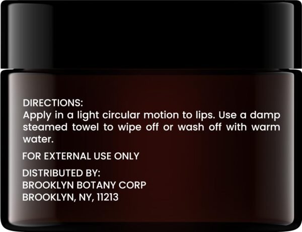 Brooklyn Botany Coconut Flavor Lip Scrub Exfoliator - 1 oz, Moisturizer for Dry & Chapped Lips - Image 3