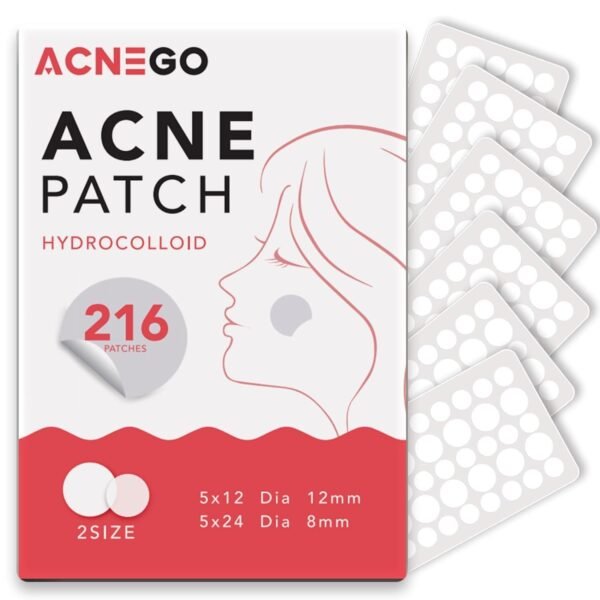 216 Counts Pimple Patches for Face, Hydrocolloid Acne Patches Zit Patches for Face Acne Spot Treatment Patch Cystic Acne Treatment Stickers Blemish Hydrocolloid Patches for all Skin Type - Image 2