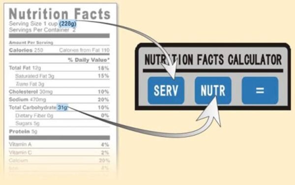 Eat Smart Digital Nutrition Food Scale with Professional Food and Nutrient Calculator - Image 8