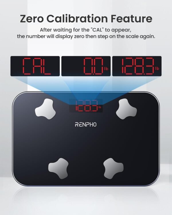 RENPHO Travel Scale for Body Weight, Portable Weighing Machine for Traveling, 13 Body Composition Analyzer BMl Health Monitor with App, 400 lbs, Elis Go, 11.02" x 7.09" - Image 7