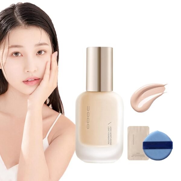 UODO Liquid Foundation - UODO Moisturizing Light Foundation/UODO Matte Long Lasting Foundation, UODO Foundation, Invisible Foundation Makeup Uodo, Uodo Maquillaje (Moisturizing C01 White) - Image 2