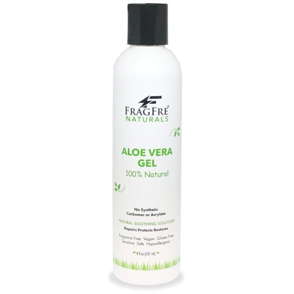 All-Natural Aloe Vera Gel 8 oz - No Synthetic Carbomer or Acrylate - 100% Natural Aloe Vera Soothing Gel - After Sun Exposure Skin Care - Fragrance Free Vegan Gluten Free - Image 2