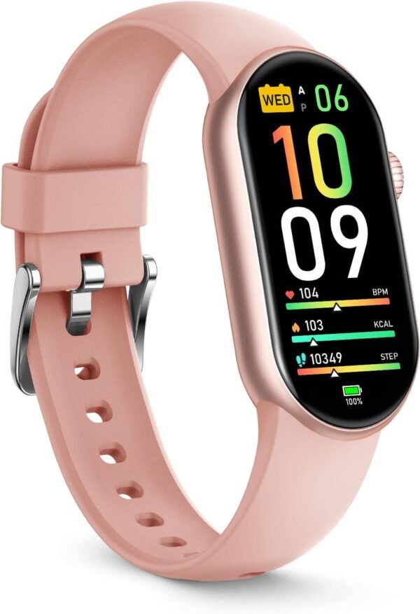 FITVII Ole Fitness Tracker, 1.6'' AMOLED Fitness Watch with 24/7 Heart Rate and Blood Pressure Monitor, Blood Oxygen Sleep Tracking Step Calories Counter IP68 Waterproof Activity Tracker for Women Men - Image 2