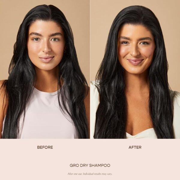 VEGAMOUR GRO Dry Shampoo, Volumizing Dry Shampoo Spray Formulated Without Benzene, Supports Thicker Fuller Looking Hair, Natural Citrus Scent - Image 3