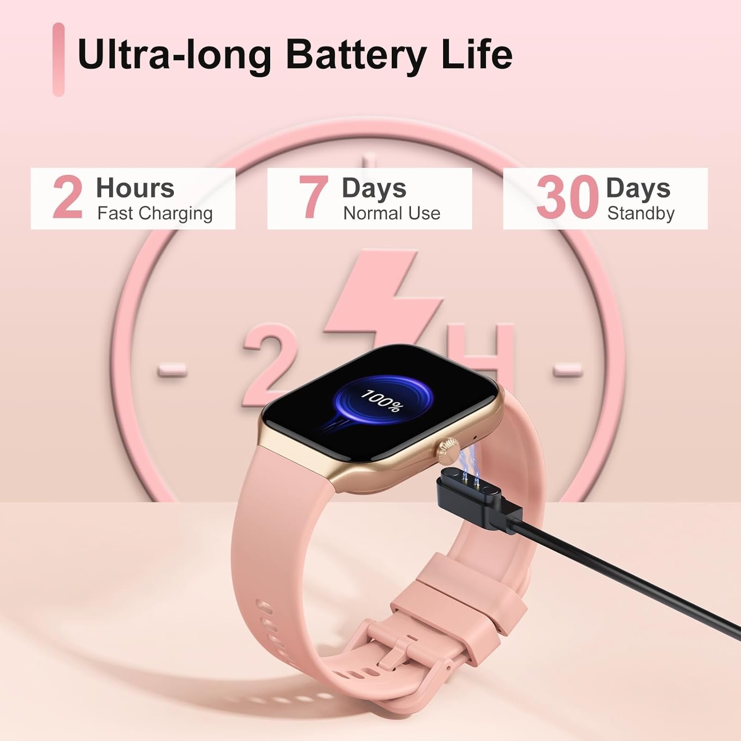 Smart Watch for Women Answer/Make Calls, 1.96" HD Fitness Watch with Heart Rate Monitor Sleep Monitor, 113 Sports Activity Trackers with Step Counter, IP68 Waterproof, Smartwatch for Android/iOS, Rose - Image 7