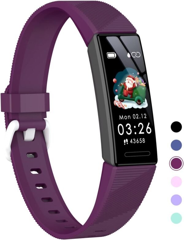 Fitness Tracker Watch for Kids, IP68 Waterproof Activity Tracker,Sleep Tracking, 11 Sport Modes Calorie Step Counter with Alarm Clock and Reminder, Great Gift for Boys Girls Teens - Image 2