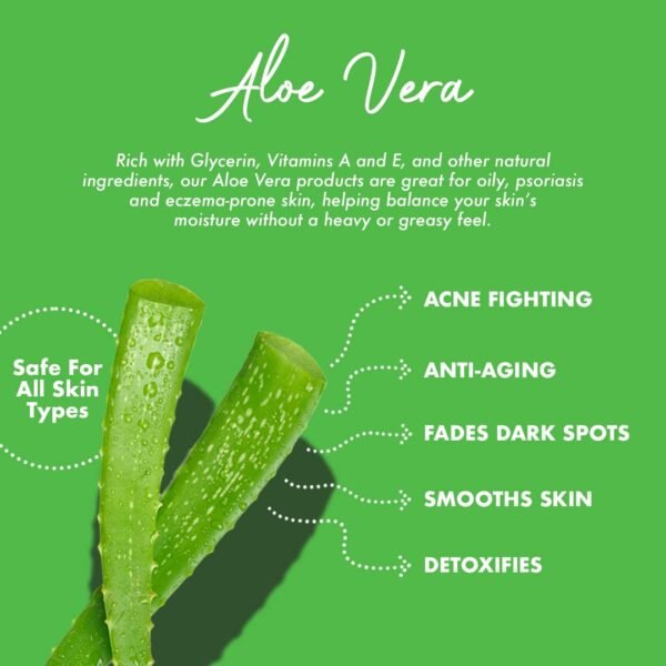 Urban Hydration Soothing & Cooling Aloe Vera Daily Body Moisturizer | Sulfate, Paraben & Polybead Free, Detoxes and Smooths Skin, Fades Dark Spots, Lightweight for All Skin Types | 6 Fl Ounces - Image 6