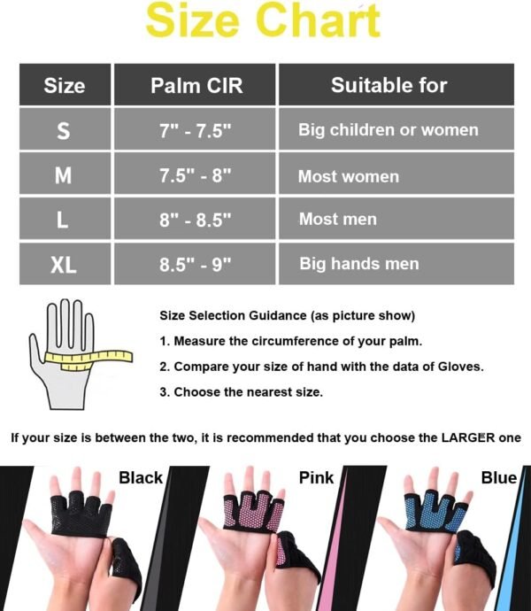 Workout Gloves for Women Men, Barehand Gloves for Weight Lifting, Weight Grips for Women Gym Gloves for Women Weight Lifting - Image 8