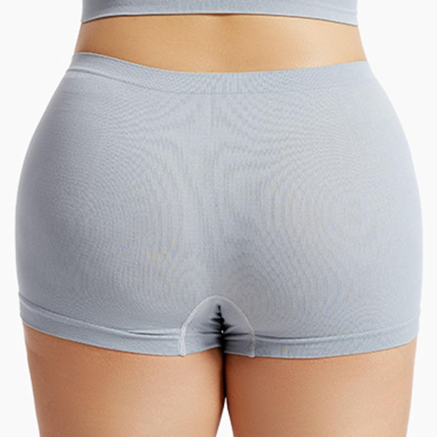 Women'S Underwear High Waist Satin Ice Silk Shaping Briefs Ice Silk High Waist Silky Invisible Hipster Womens - Image 5