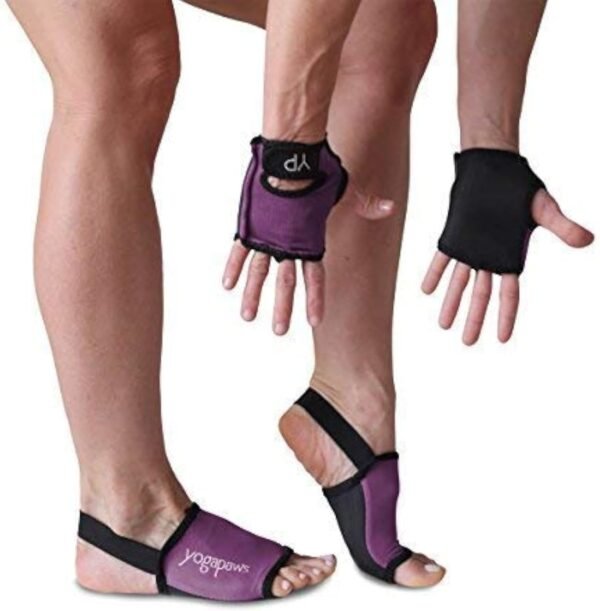 YogaPaws SkinThin Non Slip Yoga Gloves and Yoga Socks for Women & Men for Hot Yoga, Crossfit, Cycling, for Sweaty Hands Feet - Image 2