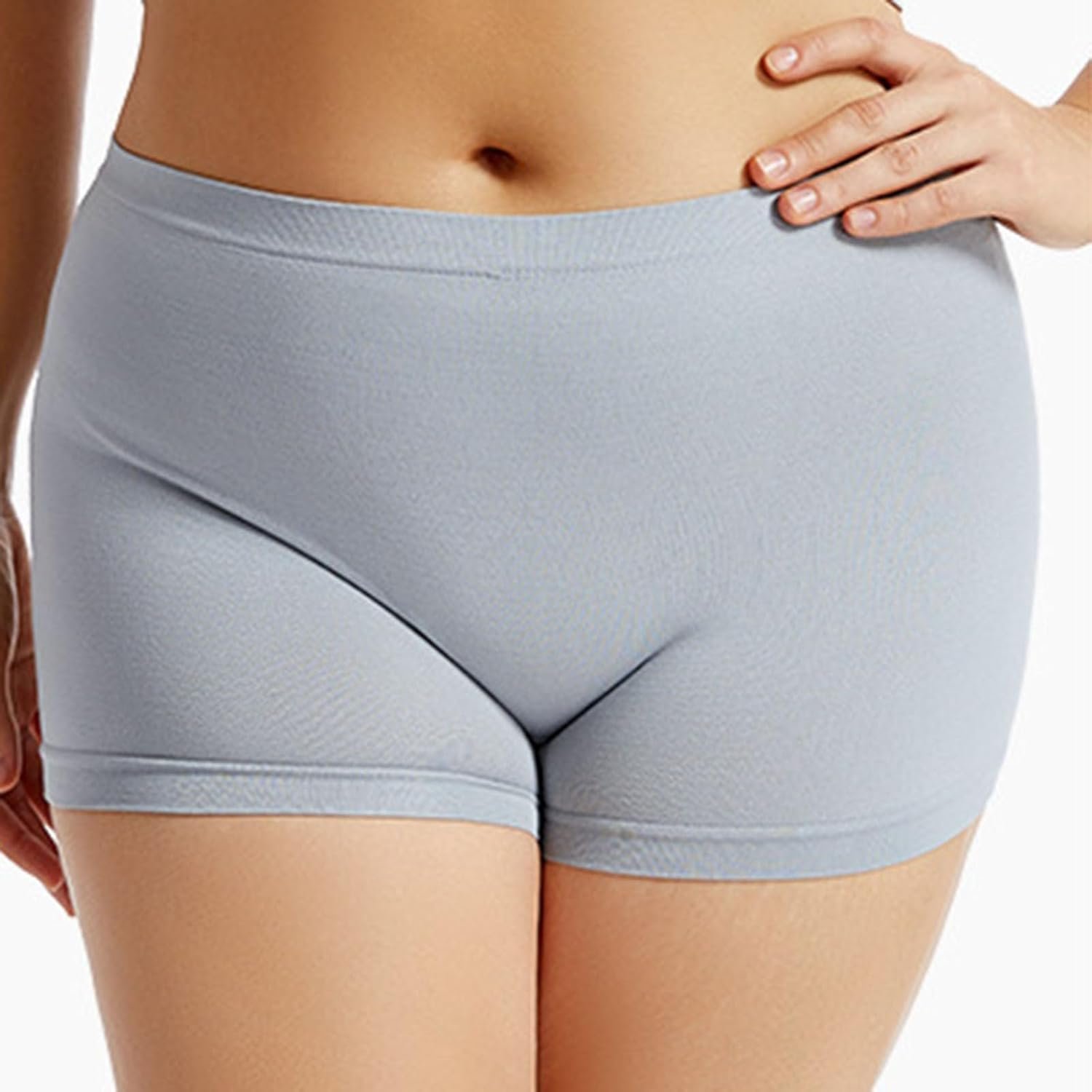 Women'S Underwear High Waist Satin Ice Silk Shaping Briefs Ice Silk High Waist Silky Invisible Hipster Womens - Image 4