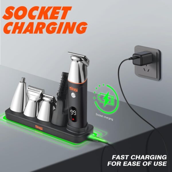DSP® Beard Trimmer Rechargeable Body Grooming Sets Facial Hair Shaver for Nose Ear Public Hair Cutting Machine IPX7 Waterproof - Image 8