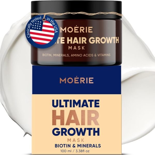 Moerie Hair Growth & Repair Mask - Restorative, Vegan-Friendly Treatment for Longer, Thicker, Fuller Hair - 100ml - Image 2