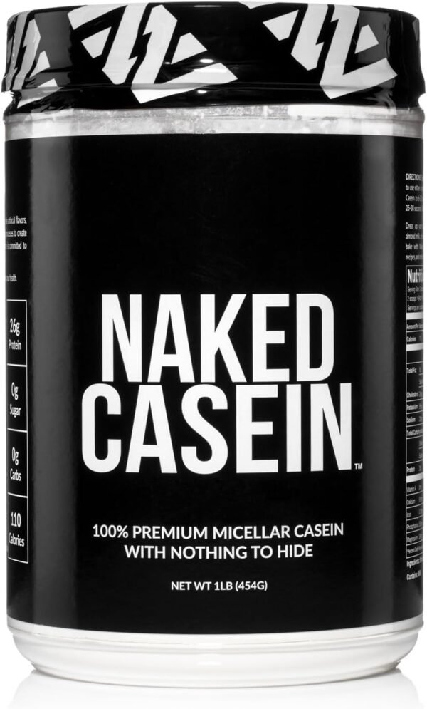 Naked Casein - 1Lb Micellar Casein Protein - Bulk, Gmo-Free, Gluten Free, Soy Free, Preservative Free - Stimulate Muscle Growth - Enhance Recovery - 15 Servings - Image 2
