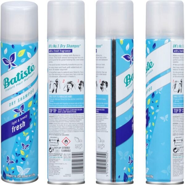 Batiste Shampoo Dry Fresh 6.73 Ounce (199ml) (3 Pack) - Image 4