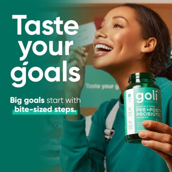 Goli Nutritional Supplement, Pre+Post+Probiotics Gummy - 300 Count - World's First 3-in-1 Gluten-Free, Vegan, Non-GMO, and Gelatin-Free. - Image 7