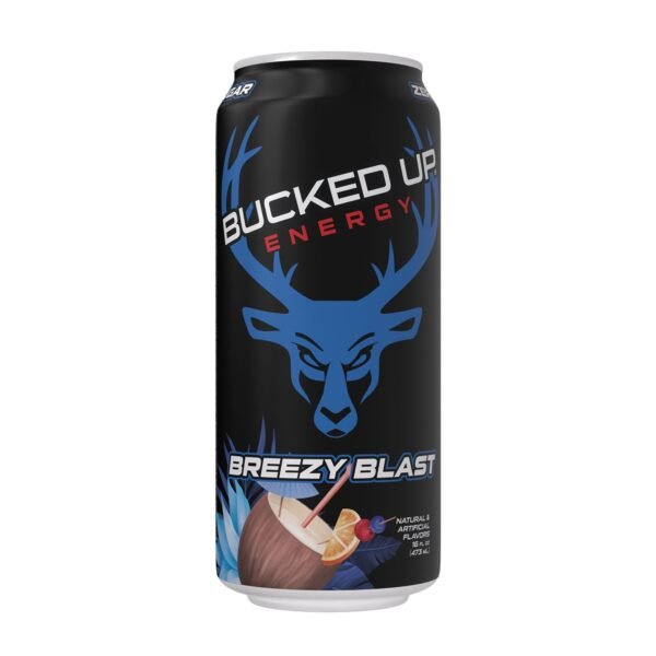 Bucked Up Energy Drink 300mg (Breezy Blast) (12 CT) - Image 3