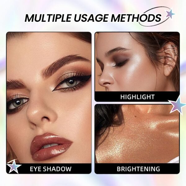 8 Colors Cream Eye Shadow Contours Highlighter in Makeup Palette Set Brightener, Nude Rose Pink Chocolate Coffee Beige Brown Matte Shimmer Glitter Metallic creme Eyeshadow Concealer Palette Blendable - Image 5