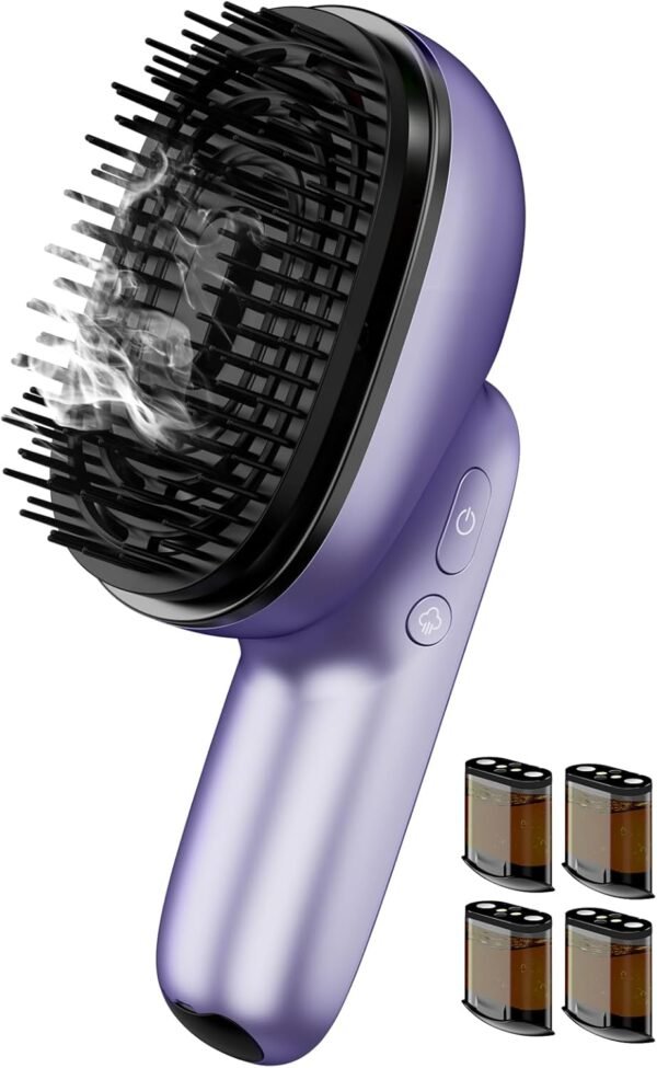 Electric Scalp Massager Comb, Portable Vibrating Scalp Massager Brush, Scalp Massage Tool, Head Massager Scalp Relax with Hair Oil, Nourishes Hair - Image 2