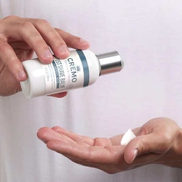 Cremo Sensitive Post Shave Balm, Soothes, And Protects Skin From Shaving Irritation, Dryness and Razor Burn, 4 Fluid Ounces - Image 4